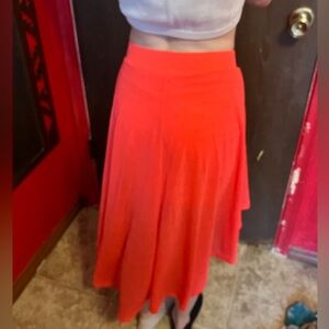 Long skirt short in front